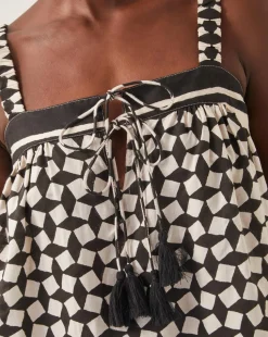 Monsoon Geena Geometric Print Cami Top