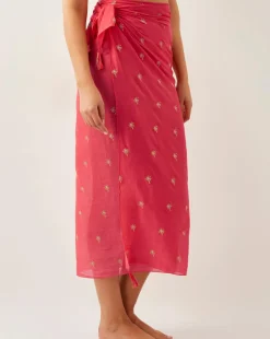 Monsoon Ivy Palm Embroidered Sarong