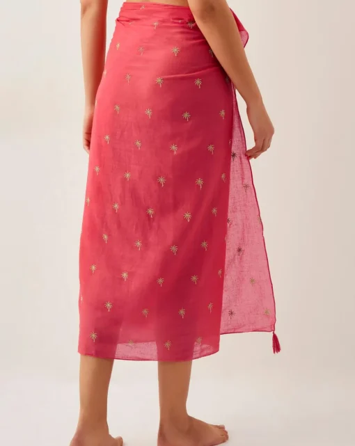 Monsoon Ivy Palm Embroidered Sarong