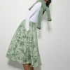 Monsoon Josie Floral Jacquard Midi Skirt