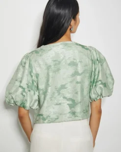 Monsoon Josie Floral Jacquard Top
