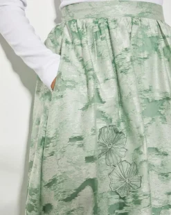 Monsoon Josie Floral Jacquard Midi Skirt