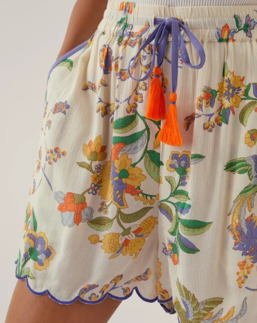 Monsoon Kaia Scallop Floral Shorts