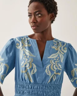 Monsoon Leia Embroidered Midi Dress