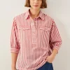 Monsoon Liv 3/4 Sleeve Stripe Shirt