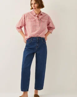 Monsoon Liv 3/4 Sleeve Stripe Shirt