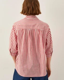 Monsoon Liv 3/4 Sleeve Stripe Shirt