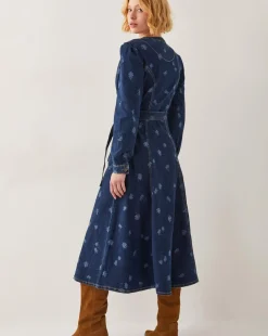 Monsoon Lulu Daisy Denim Midi Dress