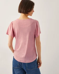 Monsoon Mabel Linen Blend T-Shirt
