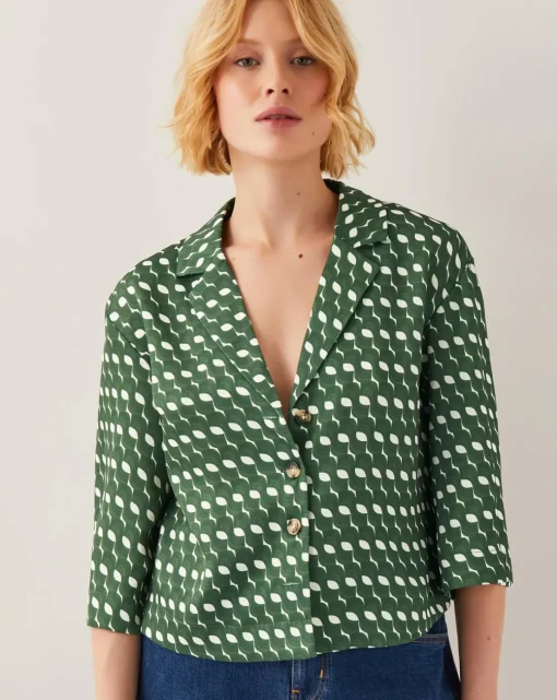Monsoon Maren Geometric Print Shirt