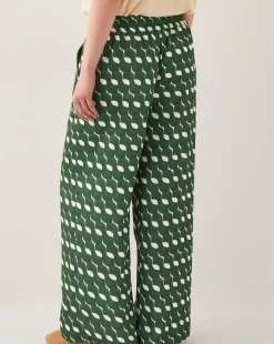 Monsoon Maren Geometric Print Wide Leg Trousers