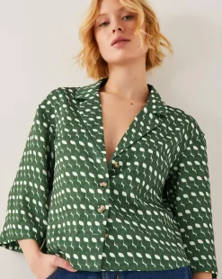 Monsoon Maren Geometric Print Shirt