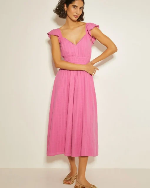 Monsoon Marlee Ruffle Midi Sun Dress