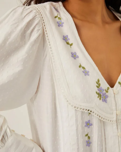 Monsoon Matilda Floral Embroidered Blouse