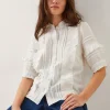 Monsoon Meesha Frill Short Sleeve Shirt