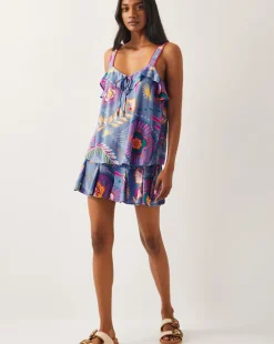 Monsoon Monika Frill Floral Print Cami Top