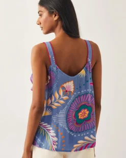 Monsoon Monika Frill Floral Print Cami Top