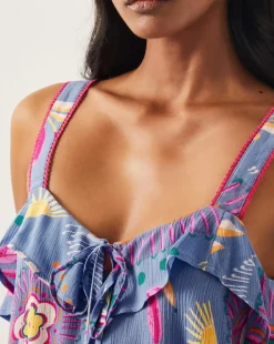 Monsoon Monika Frill Floral Print Cami Top