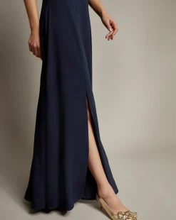 Monsoon Monika Halter Chiffon Maxi Dress