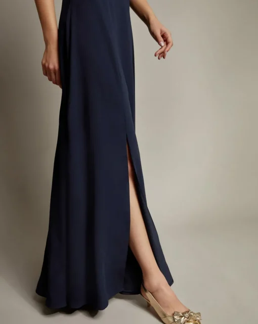 Monsoon Monika Halter Chiffon Maxi Dress
