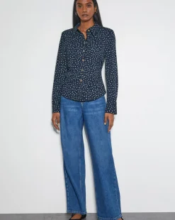 Monsoon Novie Spot Print Jersey Shirt