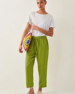 Monsoon Penina Drawstring Wide-Leg Trousers