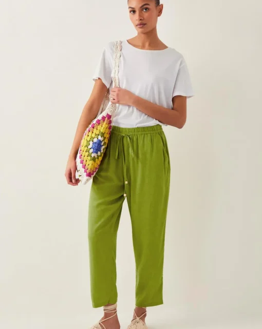 Monsoon Penina Drawstring Wide-Leg Trousers