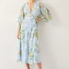 Monsoon Rowan Floral Wrap Midi Dress