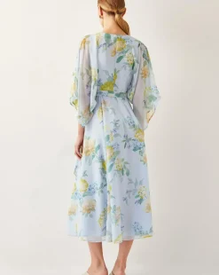 Monsoon Rowan Floral Wrap Midi Dress