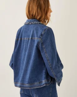 Monsoon Sadie Ruffle Denim Jacket