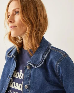 Monsoon Sadie Ruffle Denim Jacket