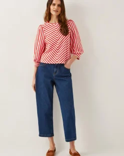 Monsoon Sally Stripe Jersey Top