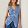 Monsoon Susan Stripe Waistcoat