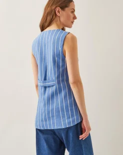 Monsoon Susan Stripe Waistcoat