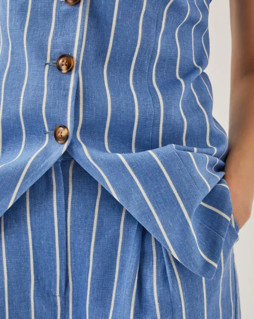 Monsoon Susan Stripe Waistcoat