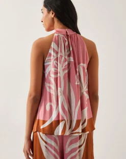 Monsoon Tabitha Floral Print Halter Top