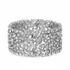 Mood Silver Crystal Multi Stone Stretch Bracelet