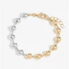 Mood Two Tone Chain Orb Bracelet