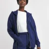 Navy Cosy Zip Up Hoodie