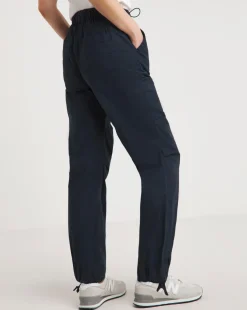 Navy Cotton Rich Parachute Utility Trousers