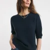 Navy Crew Neck Raglan Sleeve Jumper