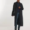 Navy Pin Stripe Coat