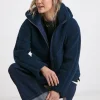 Navy Short Lined Borg Jacket