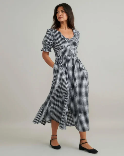 Nobody's Child Gingham Flossie Midi Dress