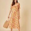 Nobody's Child Rye Midi Dress Franny Floral White