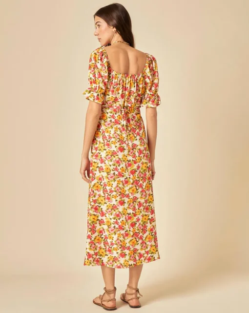 Nobody's Child Rye Midi Dress Franny Floral White