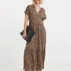Notch Neck Maxi Dress