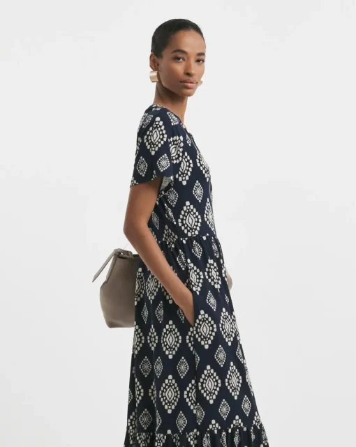 Notch Neck Maxi Dress
