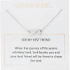 Notes From the Heart For My Best Friend Infinity Necklet