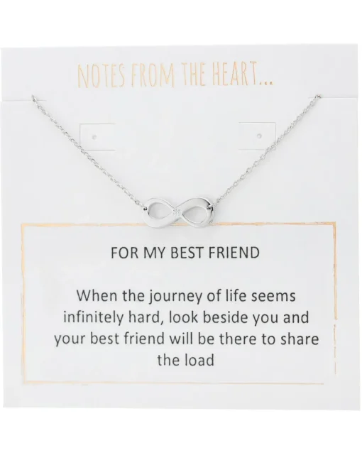 Notes From the Heart For My Best Friend Infinity Necklet